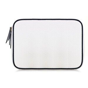New Estee Lauder AMBA Cosmetic Makeup Bag/Train Case White